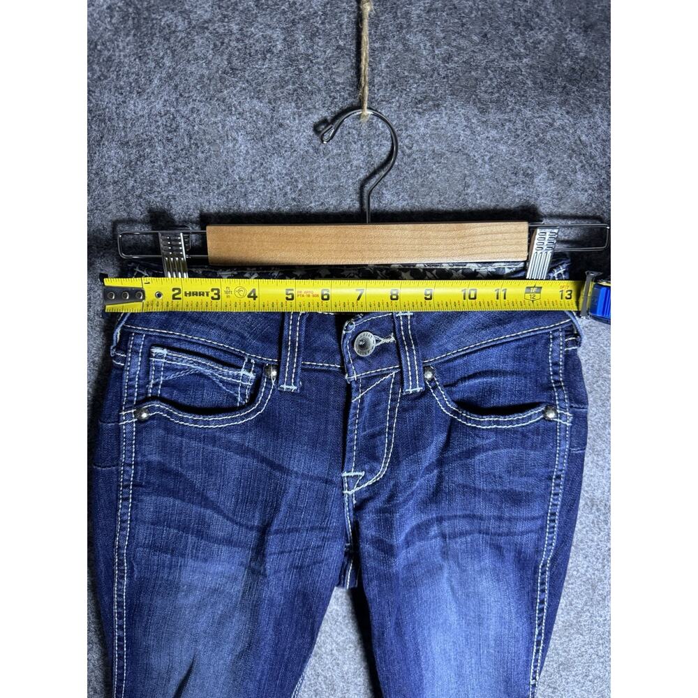 ARIAT Real Denim - Women's Jeans - Mid Rise Skinny Blue - Size 25R - Picture 8 of 14